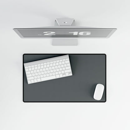 Dark Grey Desk Mat Minimalist Office Teacher Decor Gift Medium & Large