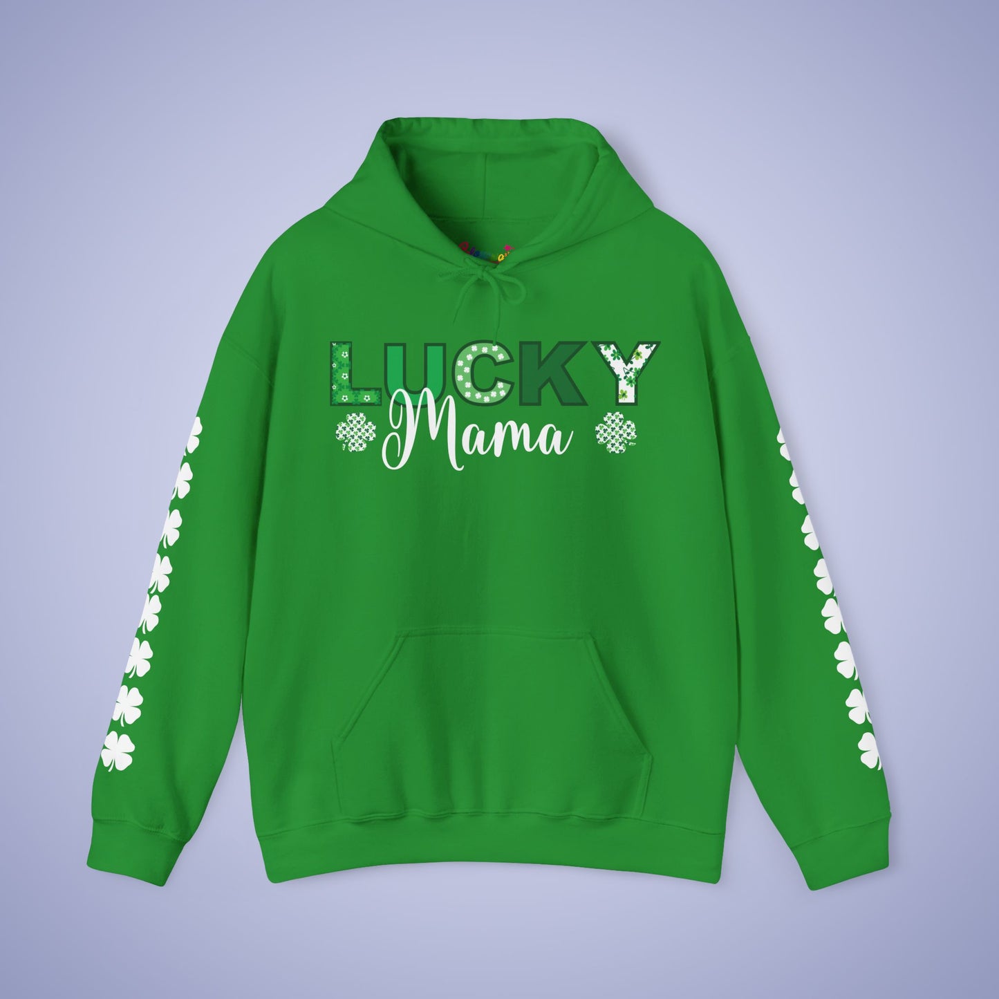 Lucky Mama St Patricks Day Green Unisex Hoodie Sweatshirt