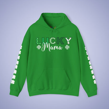 Lucky Mama St Patricks Day Green Unisex Hoodie Sweatshirt