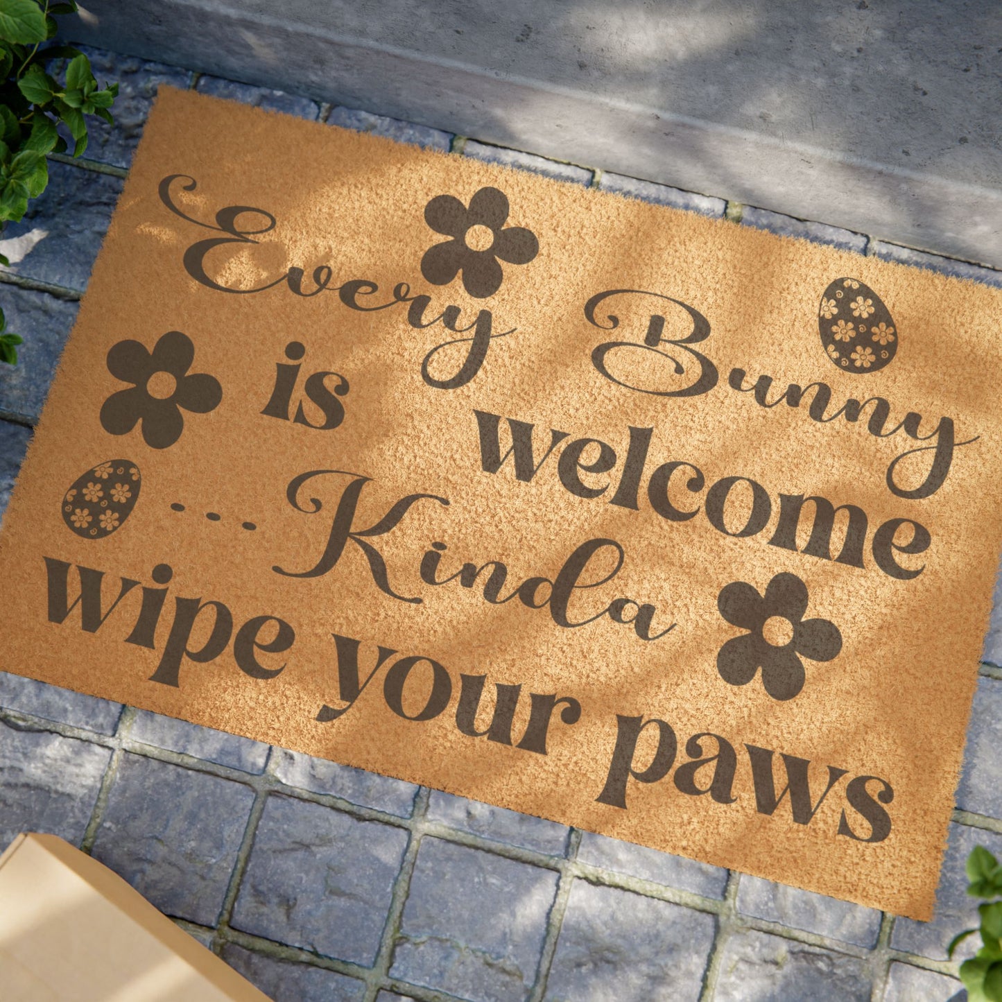 Every Bunny is Welcome Easter Door Mat