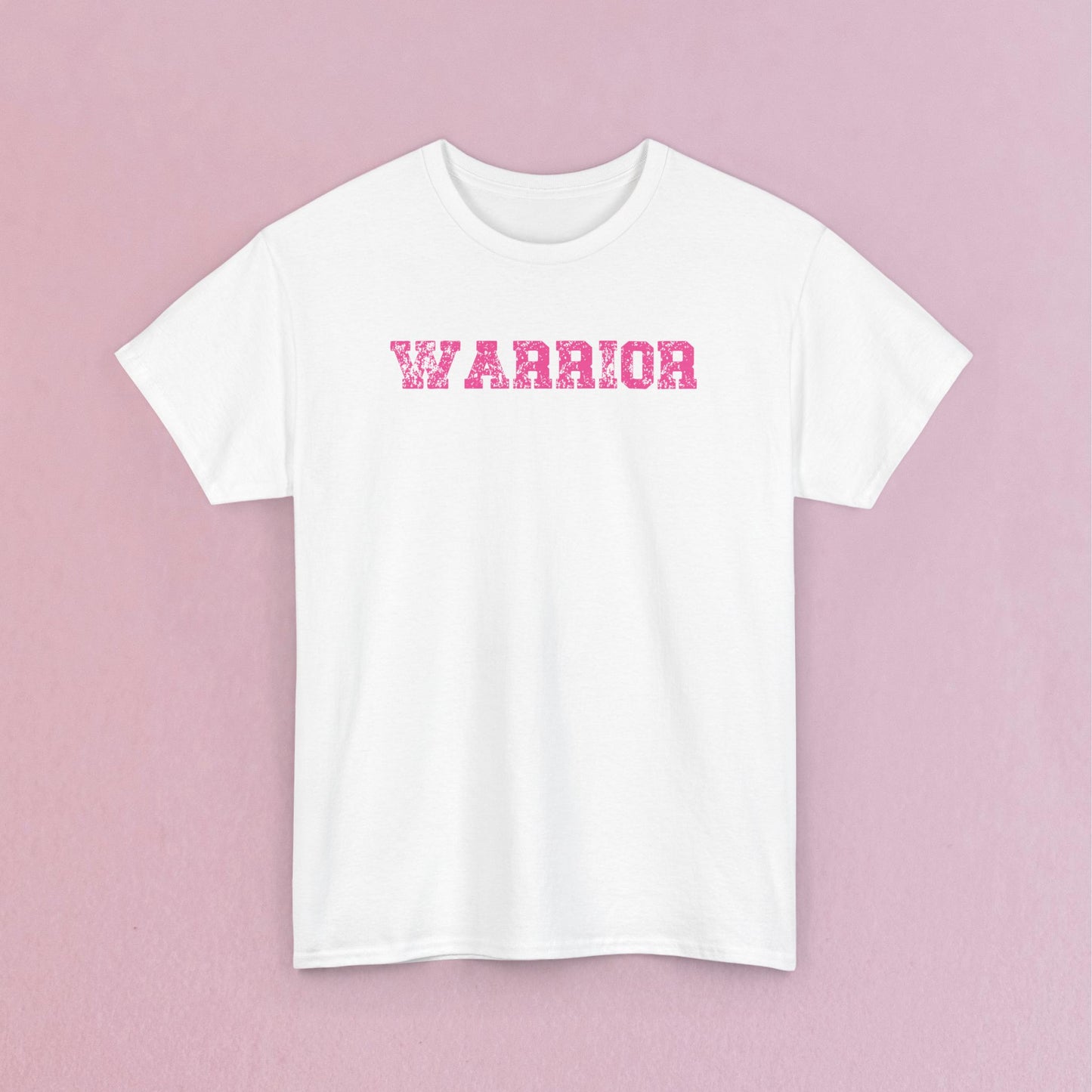 Grunge Text Breast Cancer Warrior Unisex T Shirt