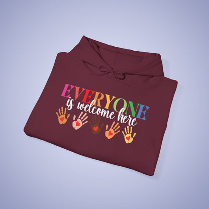Everyone is Welcome Here Unisex Hoodie