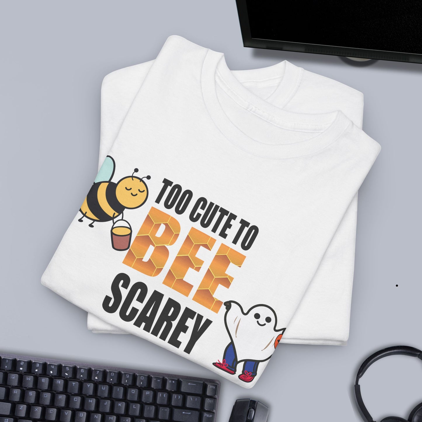 Too Cute to Bee Scarey Sweet As Honey Funny Halloween Bee Lover Design Unisex T Shirt