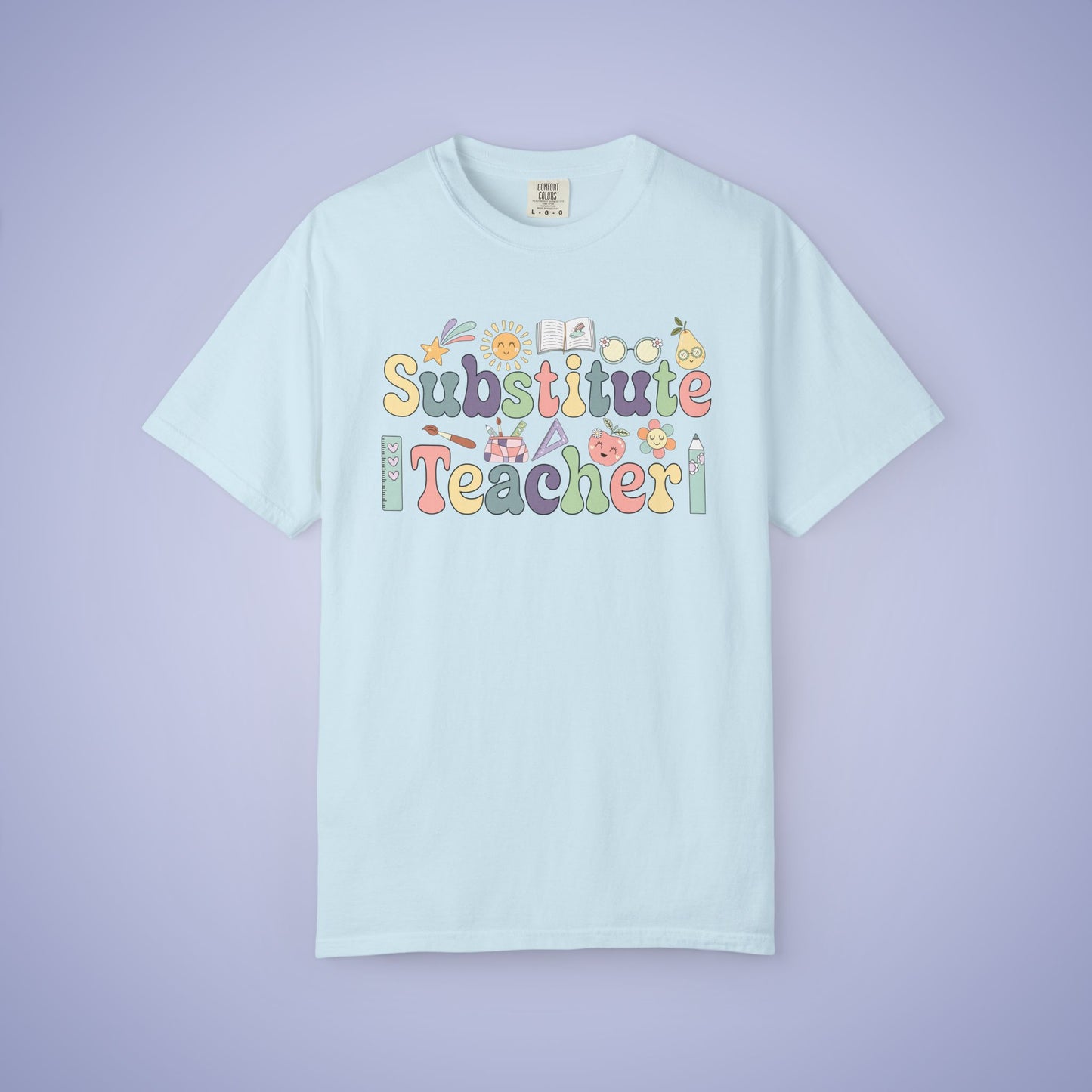 Substitute Teacher T Shirt Retro Comfort Colors Unisex Back to School