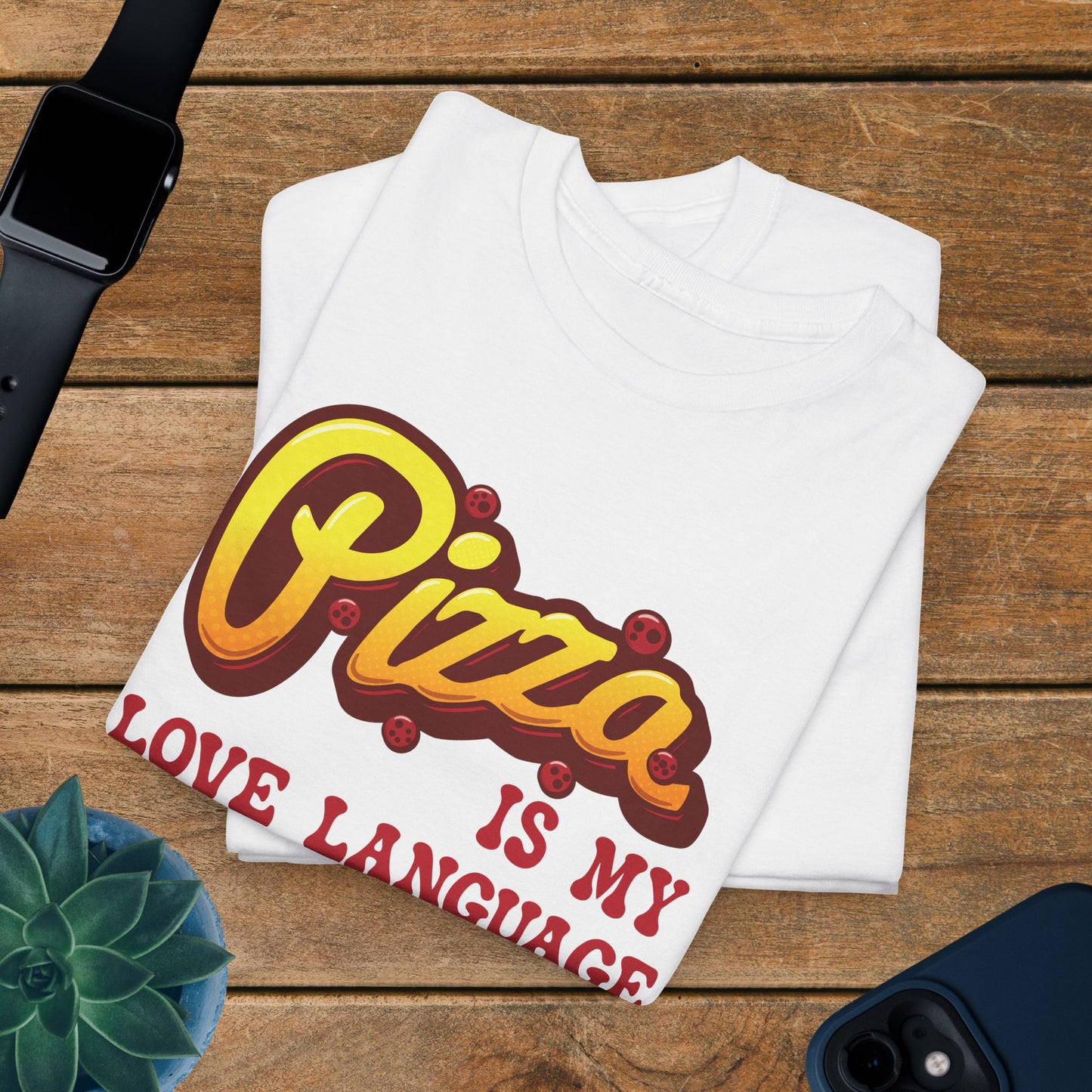 Pizza is My love Language Graphic Art Pizza Lover Funny Unisex T Shirt