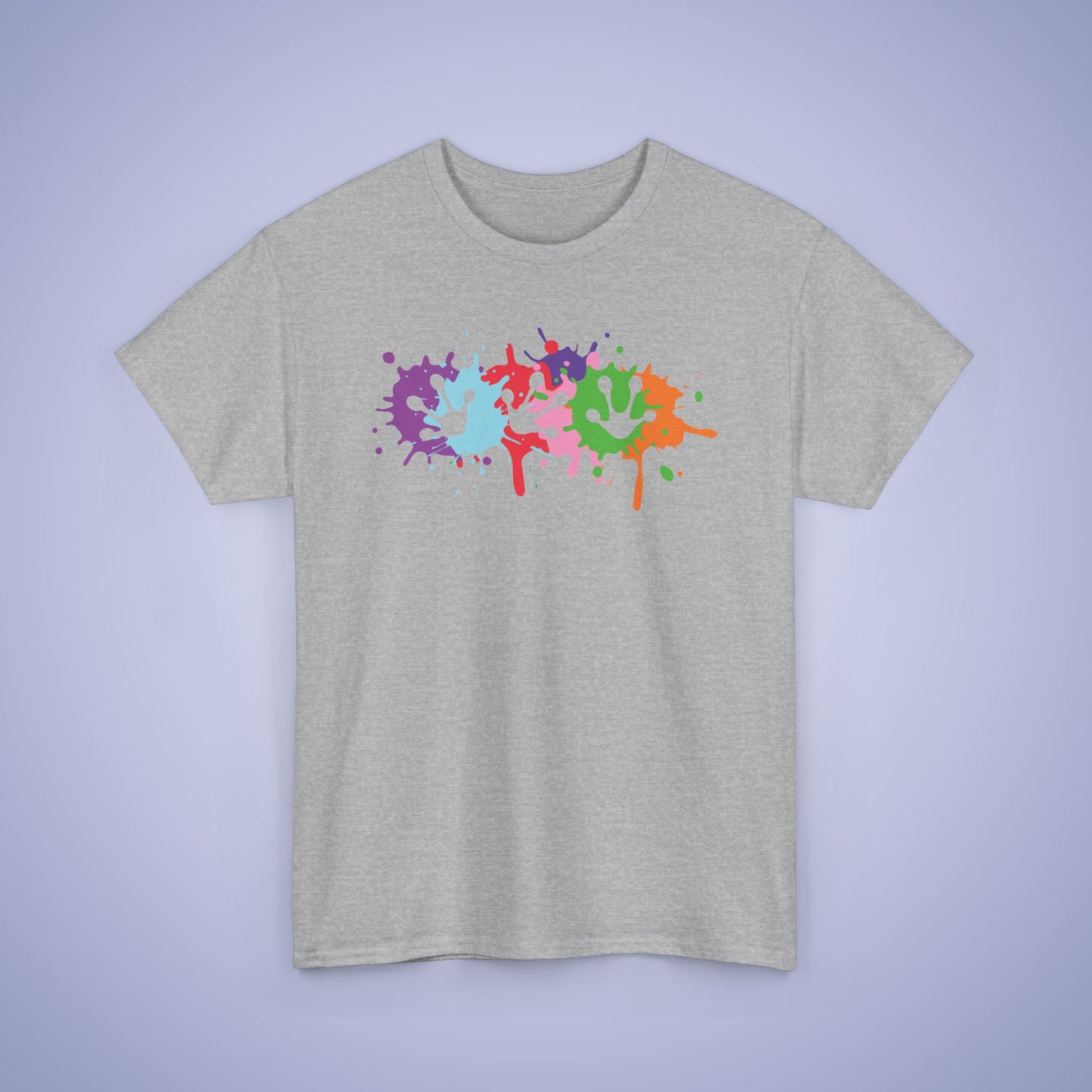 Paint Splatter Graphic Tee Frog Prints Lover Gift Unisex T Shirt