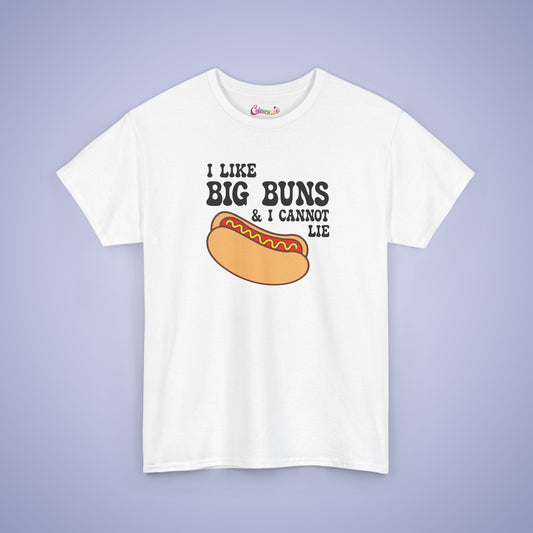 I like Big Buns and I Cannot Lie Funny Hot Dog T-Shirt | Hot Dog Lover Gift Black