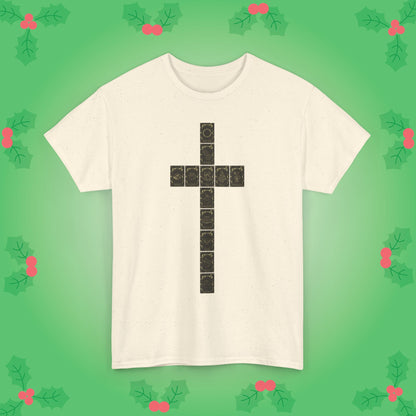Christmas Crucifix Tarot Cards Religios Faith Unisex T Shirt