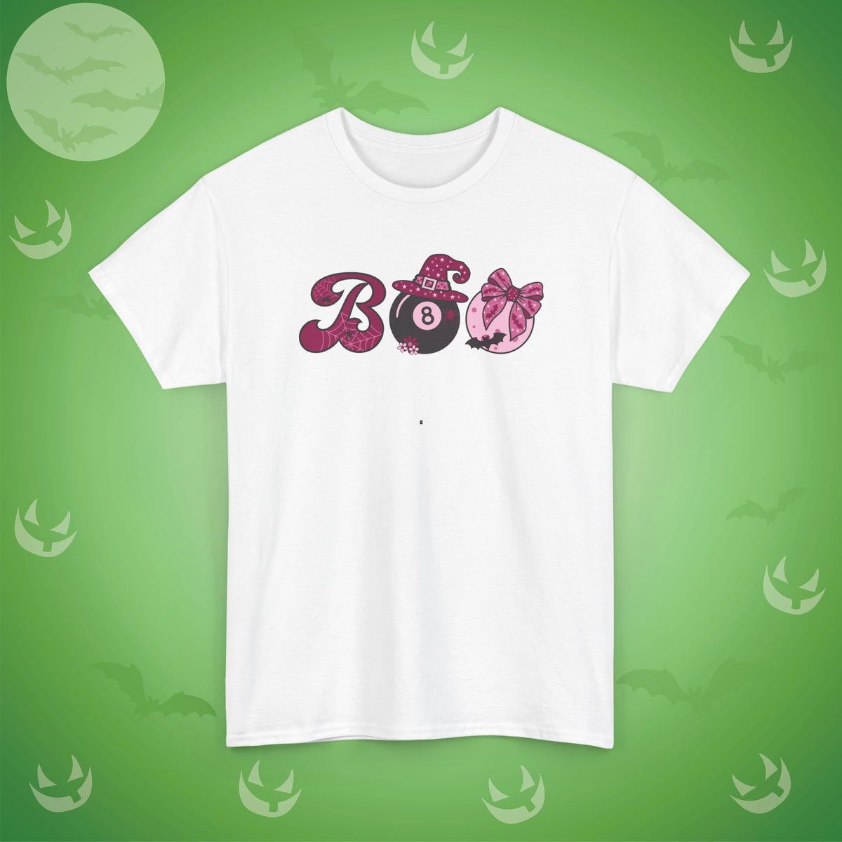 Snooker Pool BOO T-Shirt | Girly Coquette Halloween Design