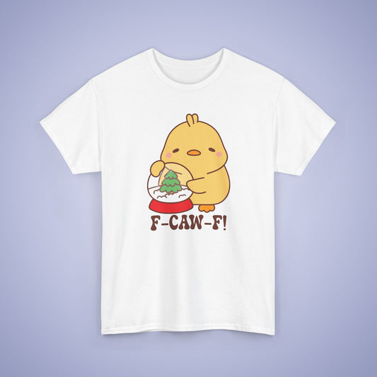 Christmas Snowglobe F CAW F Cute Funny Chick Unisex Chicken T Shirt