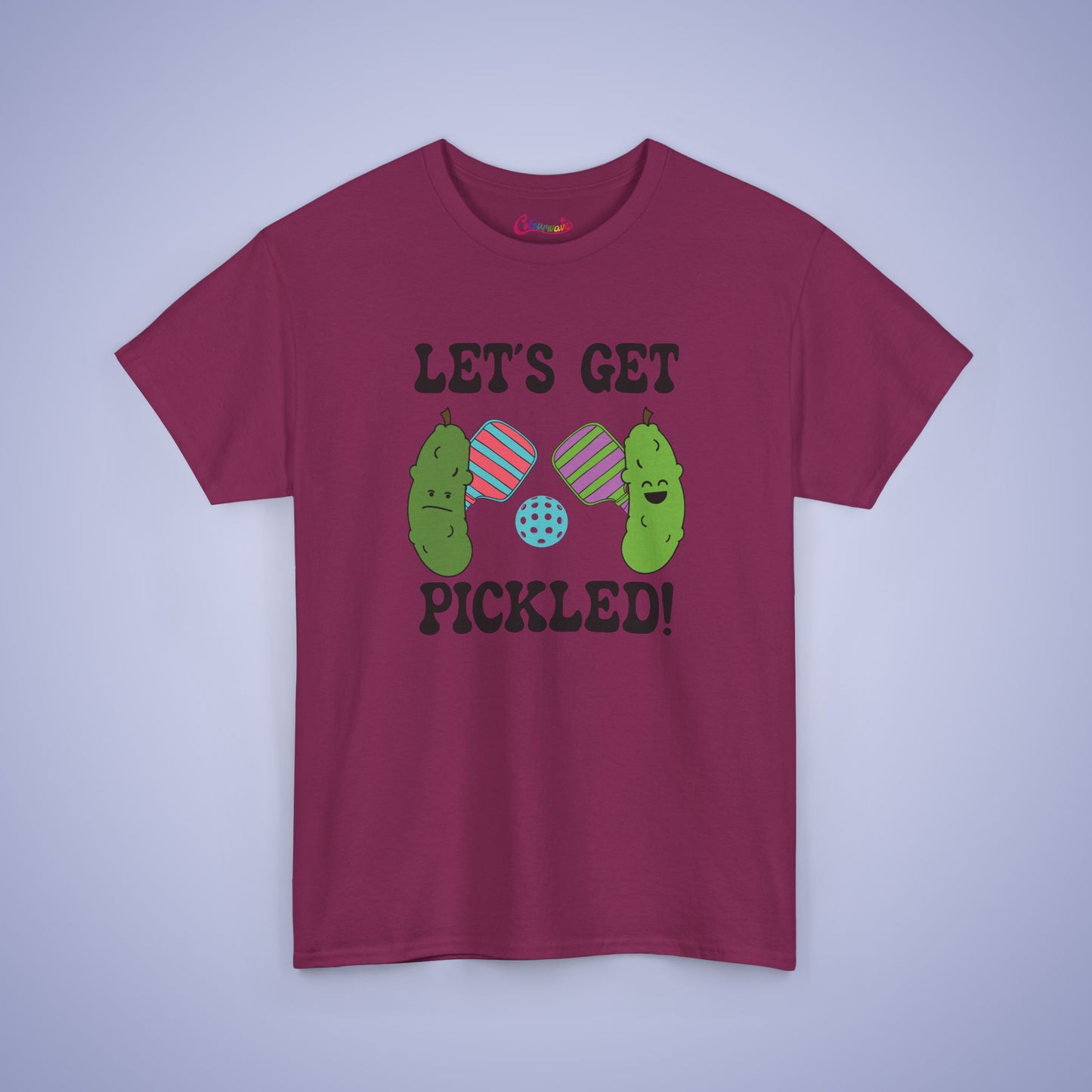 Lets Get Pickled Funny Pickleball Lover Gift Tee Graphic Design T Shirt