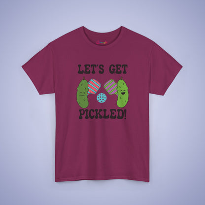 Lets Get Pickled Funny Pickleball Lover Gift Tee Graphic Design T Shirt