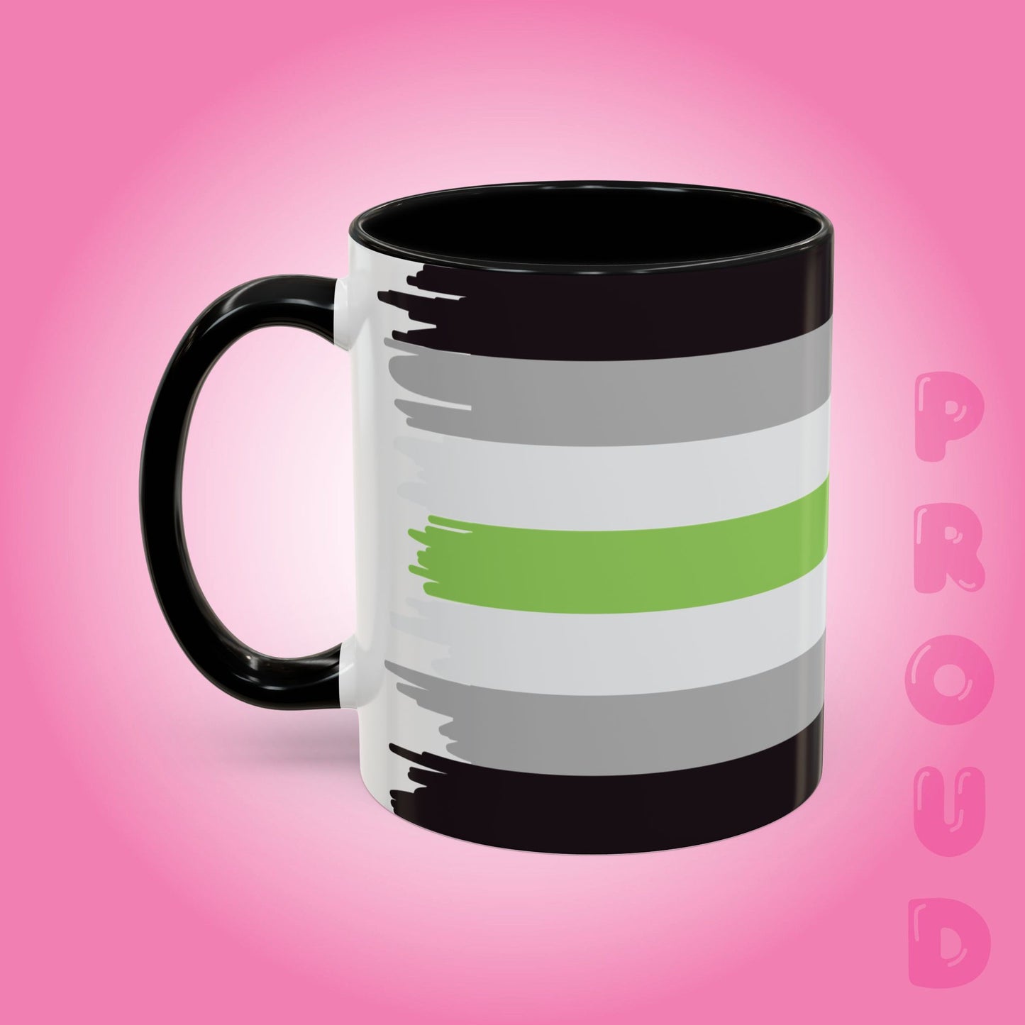 Agender Paint Style Coffee Mug