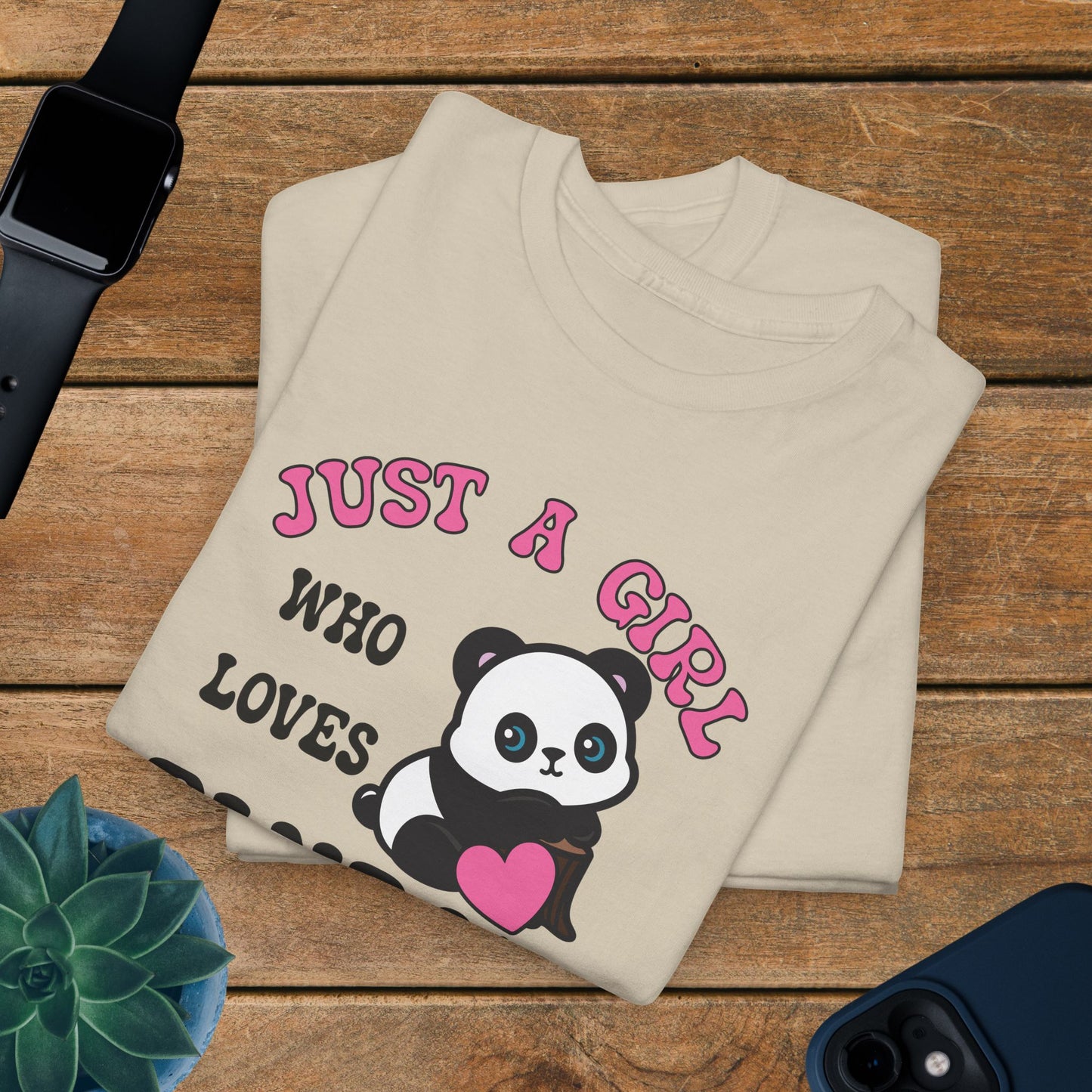 Just a Girl Who Loves Pandas National Panda Day Unisex T Shirt