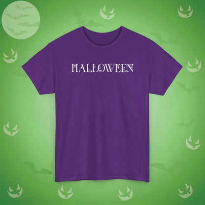 Halloween Spider Word Art White Unisex T Shirt