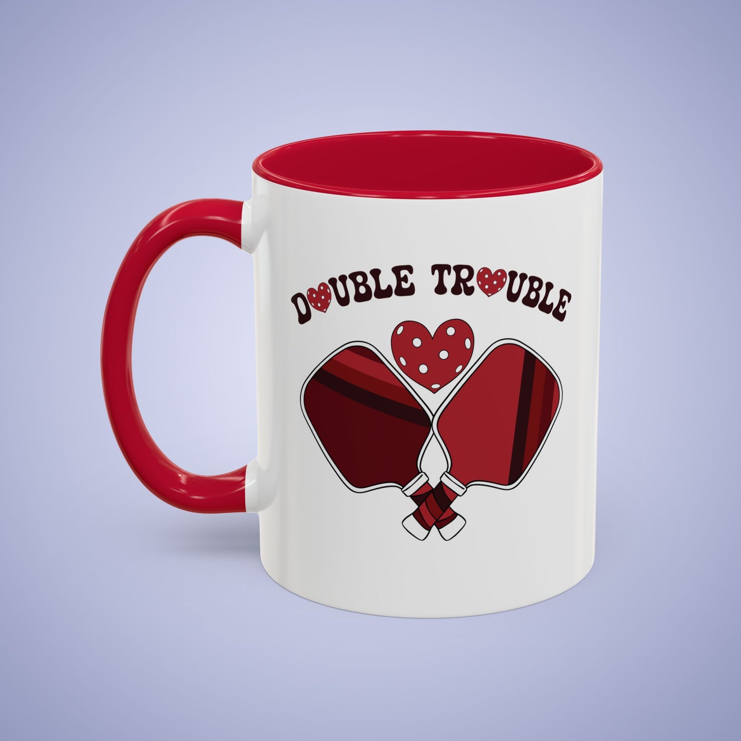 Double Trouble Pickleball Mug | Colorful Pickleball Couple Gift
