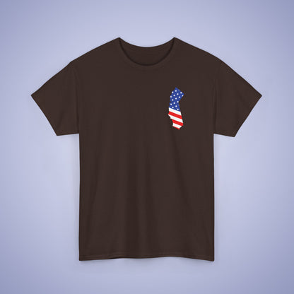 California Map Pocket Art Proud American Unisex T Shirt