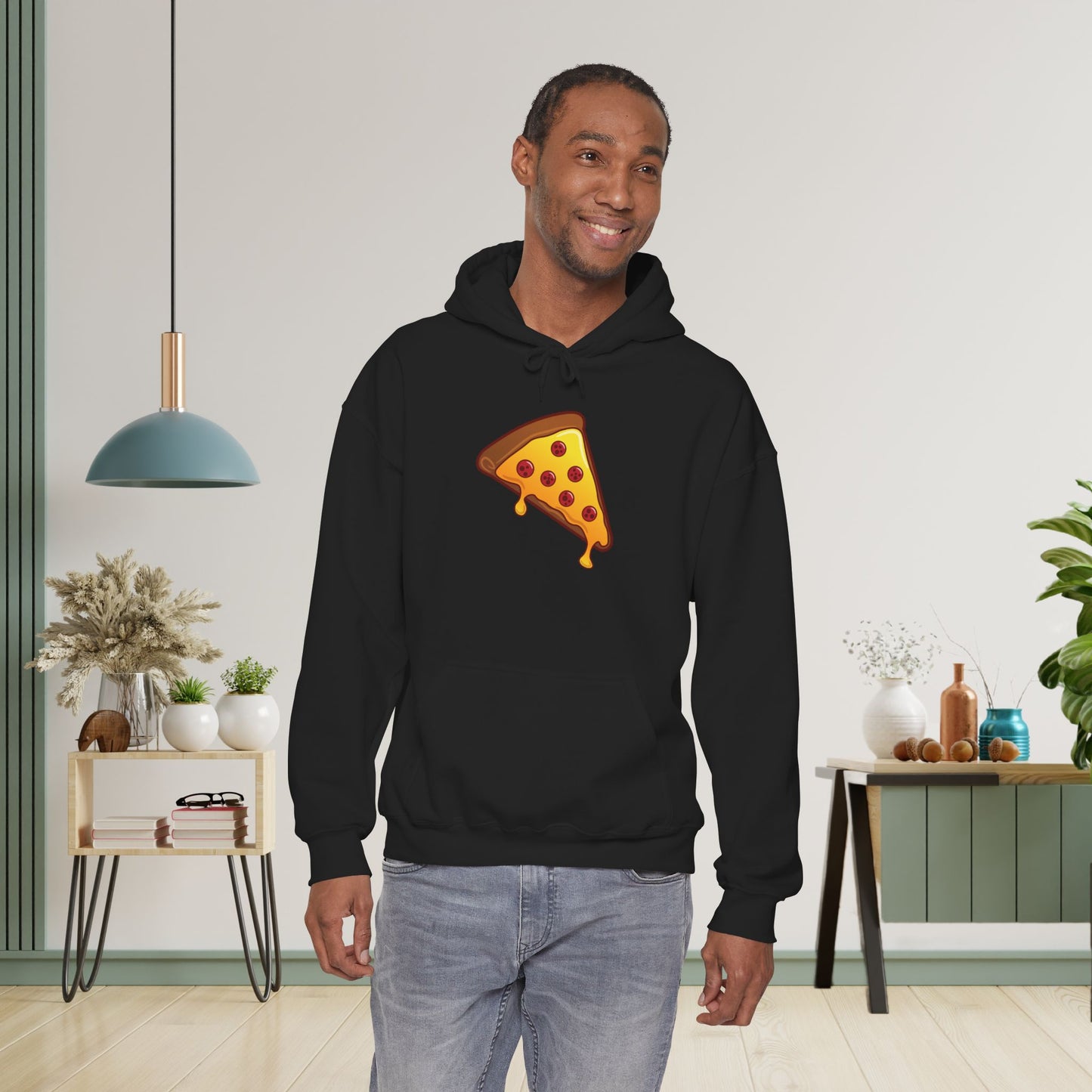 Pizza Slice Graphic Art Hoodie Sweatshirt Unisex Pizza Lover Gift