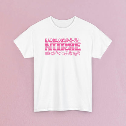 Radiology Nurse Doodle Art Breast Cancer Support Doctor Nurse Unisex T Shirt