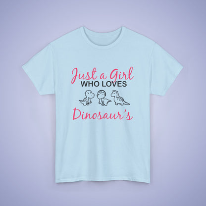 Just a Girl who Loves Dinosaurs Unisex T-Shirt