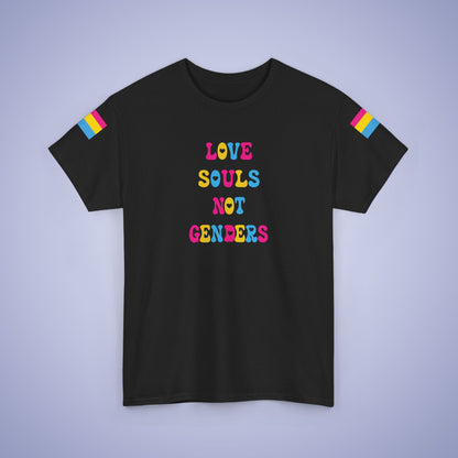 Love Souls Not Gender Pansexual LGBT Pride Month Matching  T Shirt Unisex