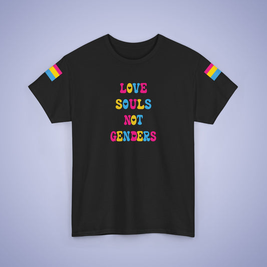 Love Souls Not Gender Pansexual LGBT Pride Month Matching  T Shirt Unisex
