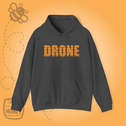 Drone Sweet As Honey  Honeycomb Word Art Design Hoodie Sweatshirt