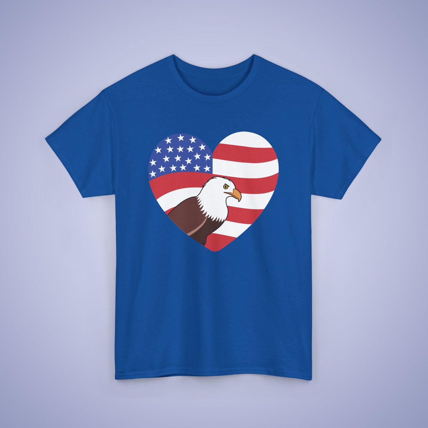 American Eagle Heart 250 Years of Freedom USA Celebration Unisex T Shirt
