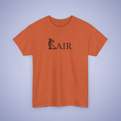 Lair Word Art Text Dragon Lover Unisex T Shirt