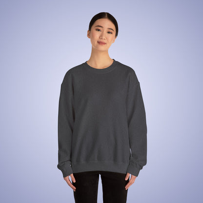 Blank Heather Grey Blue Unisex Crewneck Sweatshirt