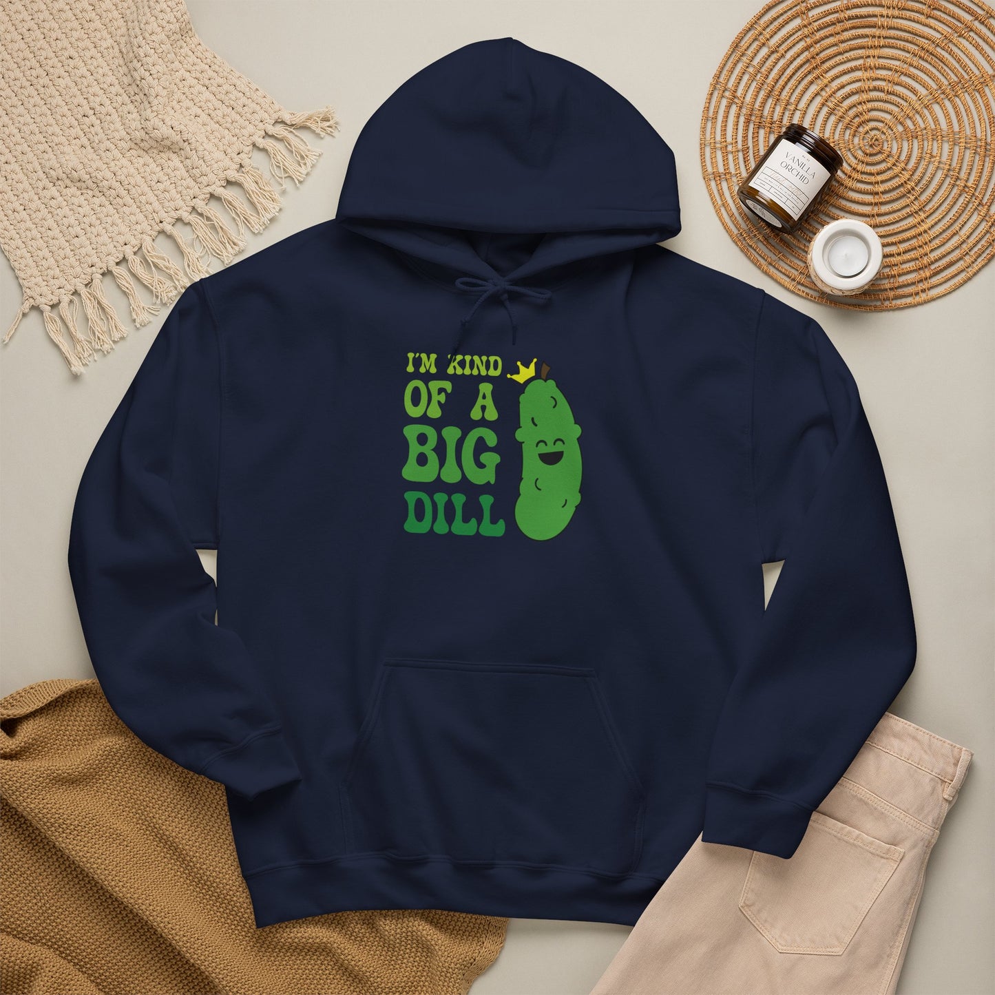Im Kind of a Big Dill Pickleball Hoodie | Funny Pickle Lover Gift