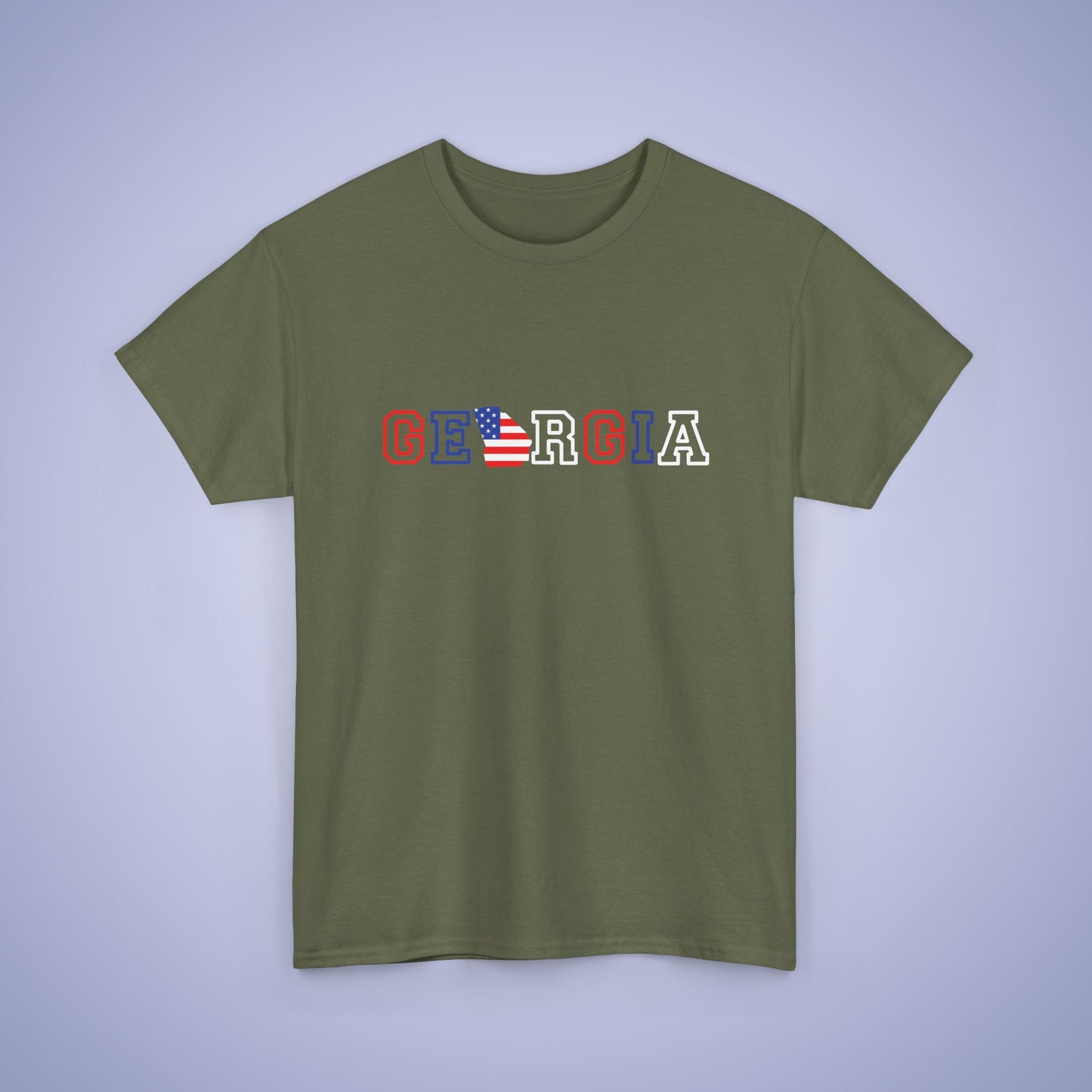 Georgia Map Text Art Proud American Unisex T Shirt