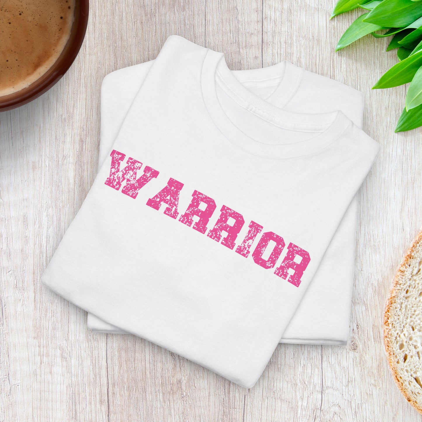 Grunge Text Breast Cancer Warrior Unisex T Shirt