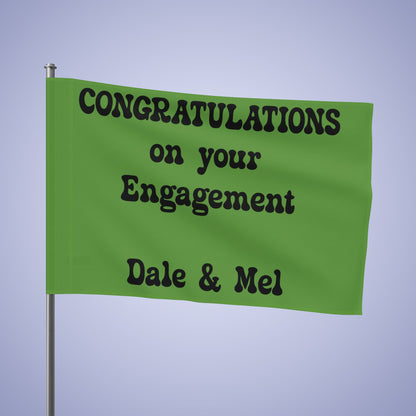 Personalized Flag Banner Small Medium & Large