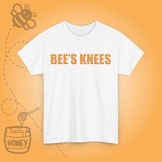 Bees Knees Sweet As Honey Honeycomb Word Art Design Unisex Tshirt