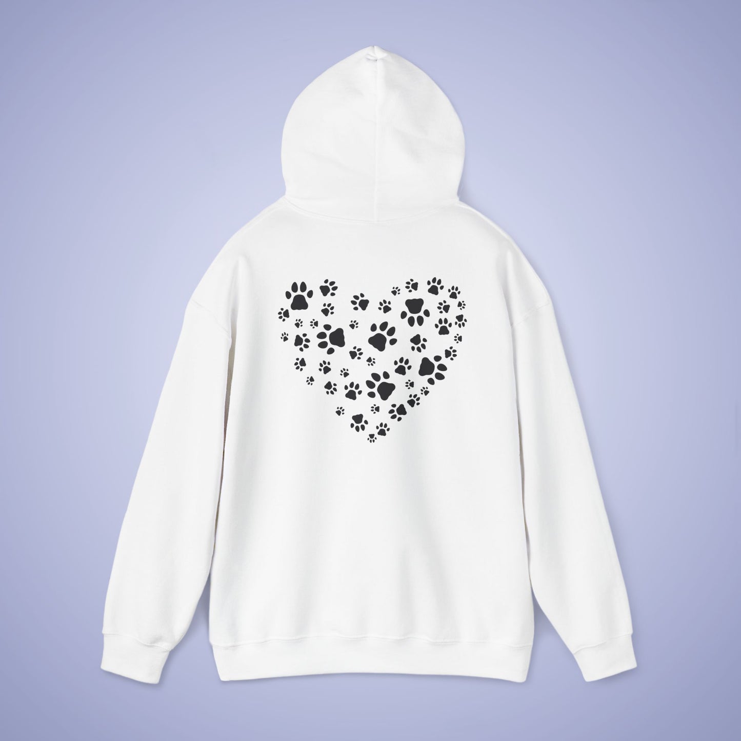 Dog Vet Hooded Sweatshirt Veterinarian Gift Double Sided Paw Prints