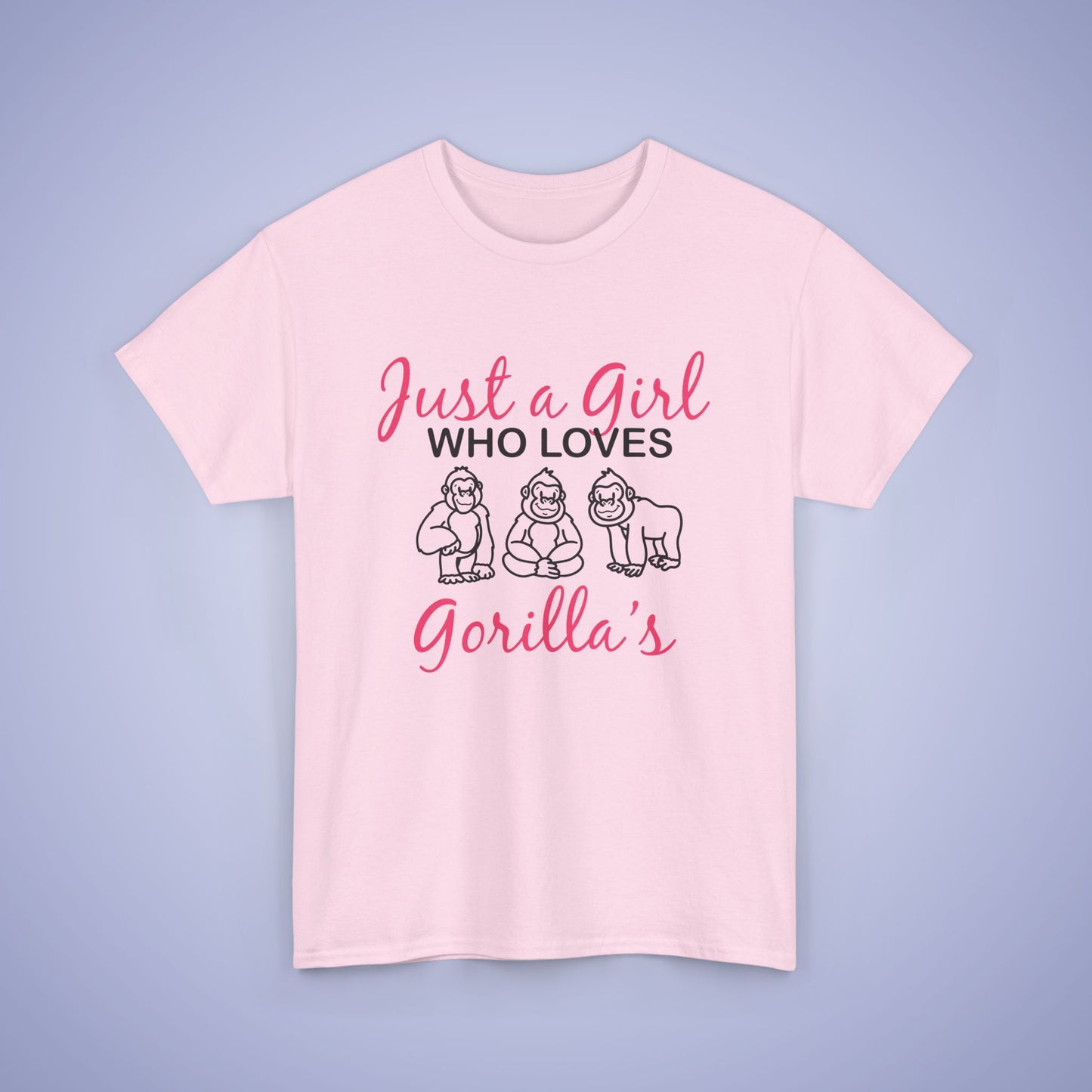 Just a Girl who Loves Gorillas Unisex Unisex T-Shirt