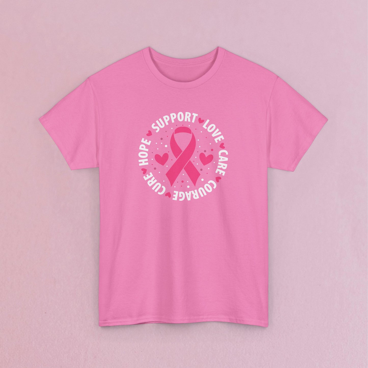 Support Love Courage and Cure Breast Cancer Awareness Unisex T Shirt