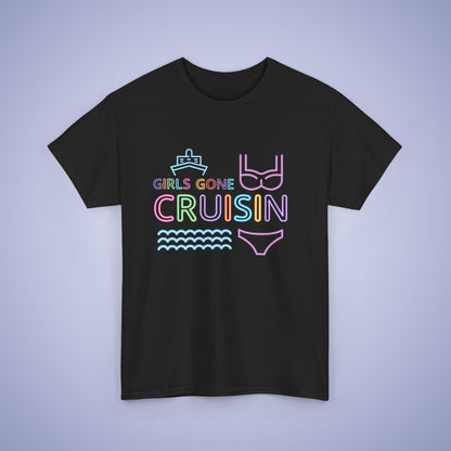 Girls Gone Cruisin Neon T Shirt Fun Vacation Shirt Unisex