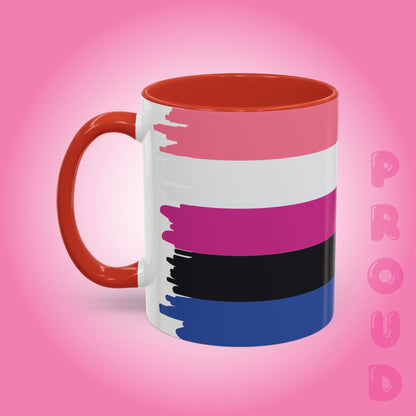 Gender Fluid Paint Style Coffee Mug