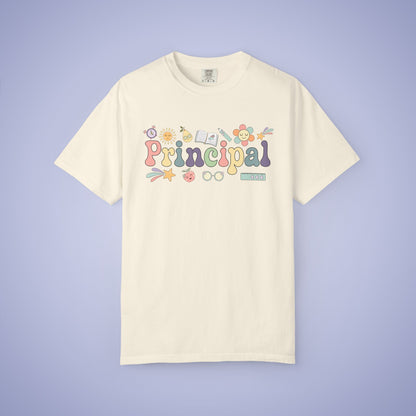 Principal Teacher T Shirt Retro Comfort Colors Unisex Back to School