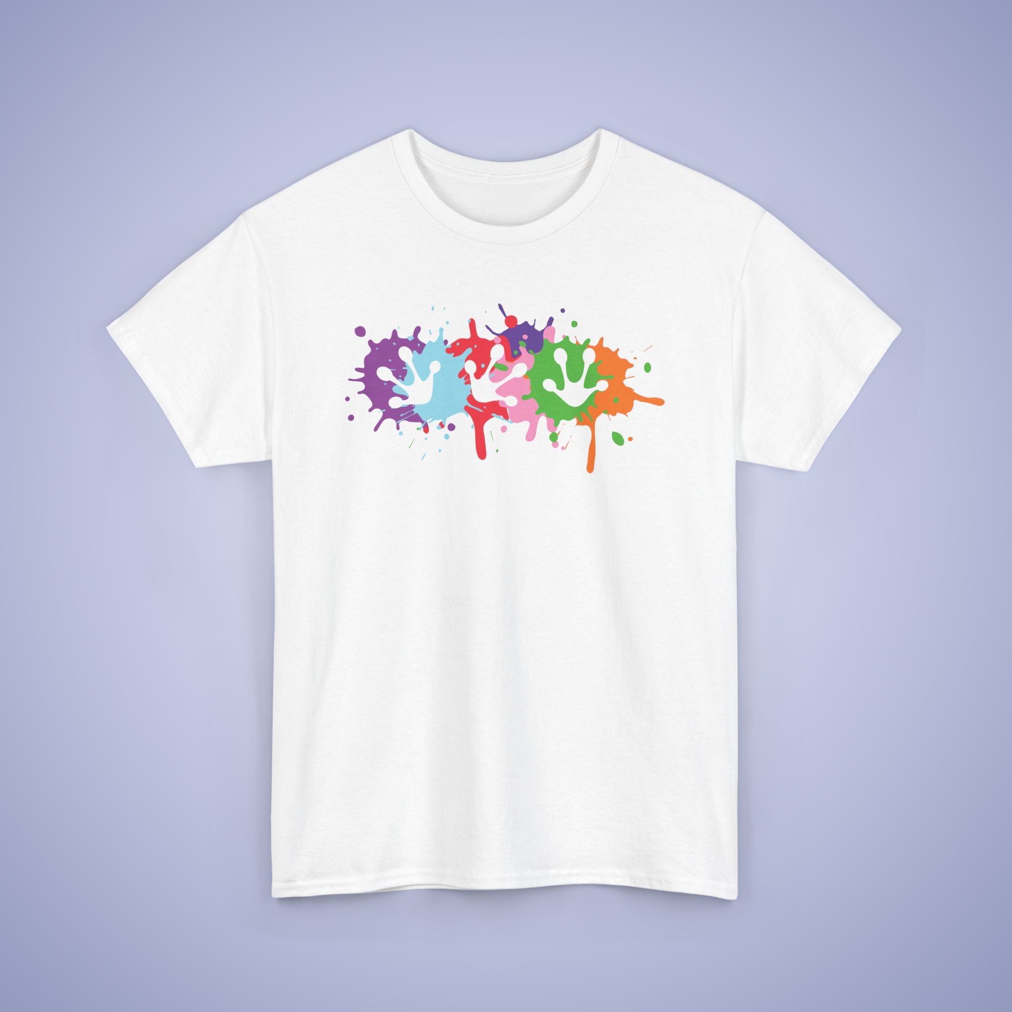 Paint Splatter Graphic Tee Frog Prints Lover Gift Unisex T Shirt