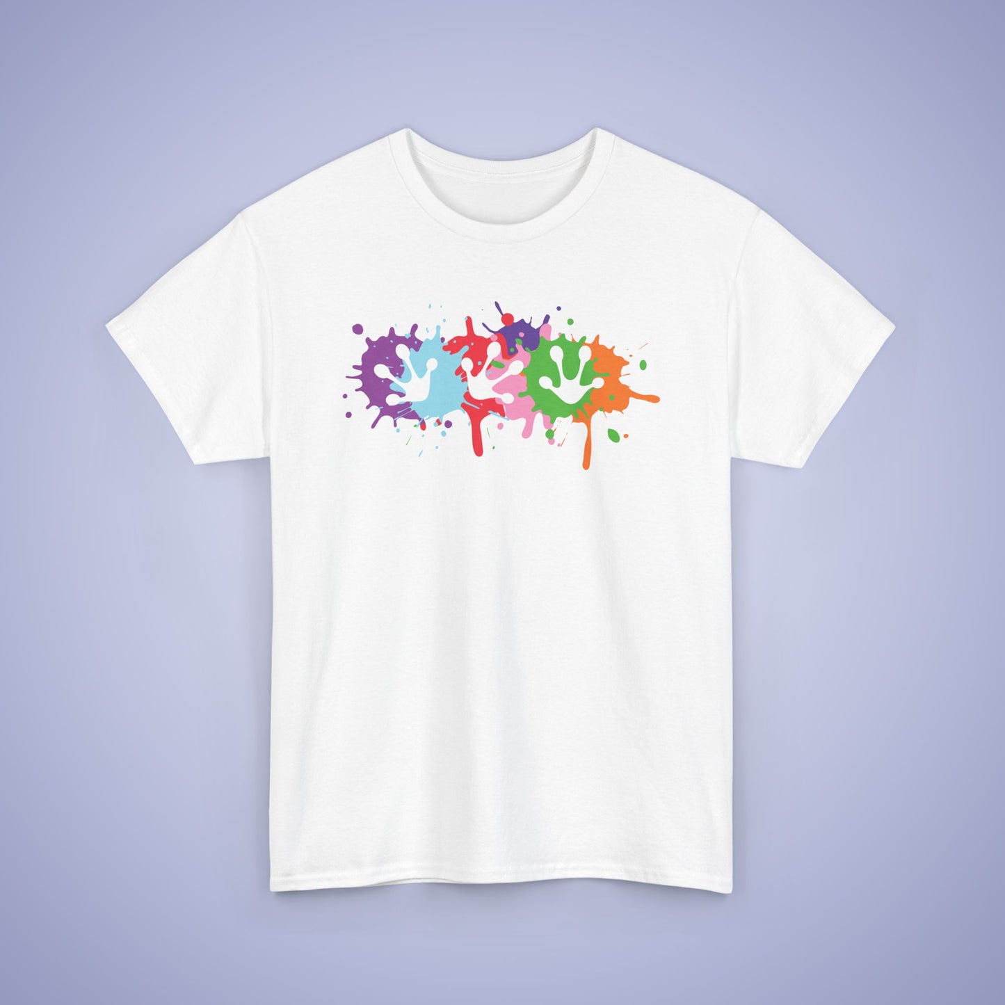 Paint Splatter Graphic Tee Frog Prints Lover Gift Unisex T Shirt