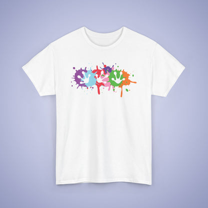 Paint Splatter Graphic Tee Frog Prints Lover Gift Unisex T Shirt