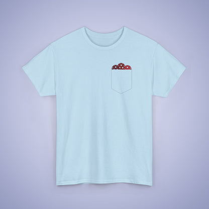 Pickleball Pocket Design T Shirt Red Graphic Design