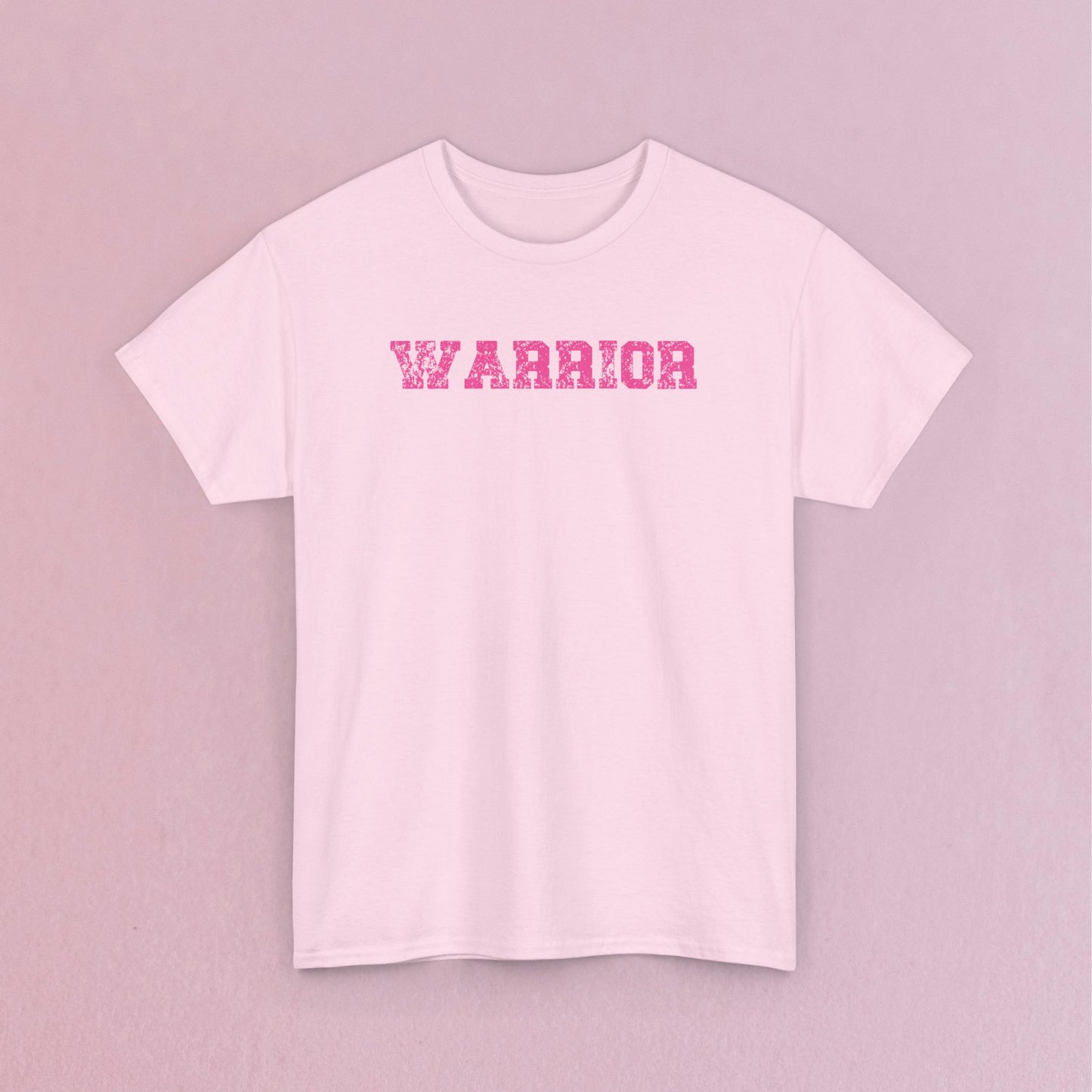 Grunge Text Breast Cancer Warrior Unisex T Shirt