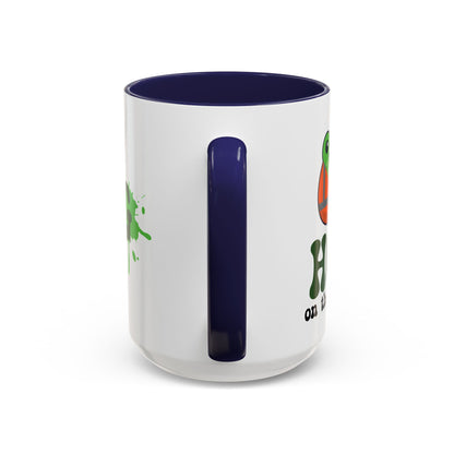 Hop On the Tools Labourer Frog Lover Gift Coffee Mug Ceramic