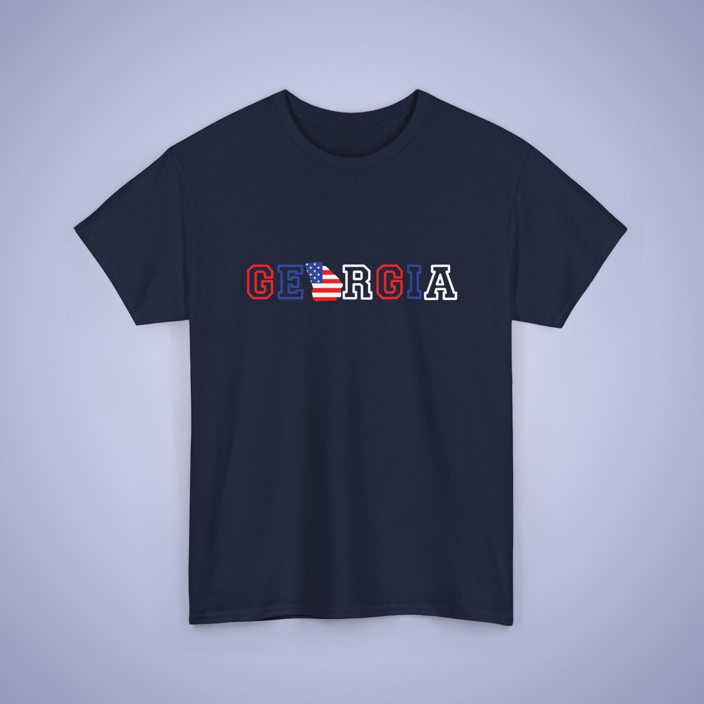 Georgia Map Text Art Proud American Unisex T Shirt