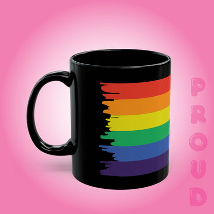 Pride Month LGBTQ Black 11oz or 15oz Coffee Mug