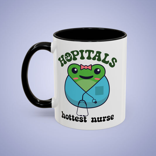 Hopitals Hottest Nurse Frog Lover Gift Coffee Mug Ceramic